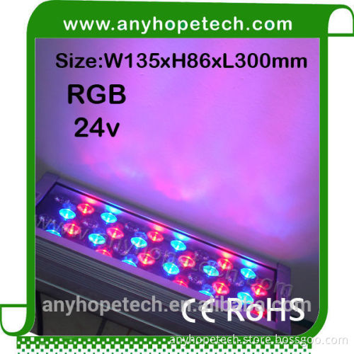Factory selling good price length 300mm DC24V rgb 36x1w led wall washer